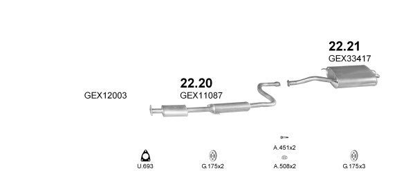 Išmetimo sistema POLMO POLMO00879