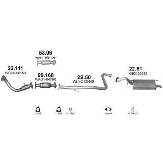 Išmetimo sistema POLMO POLMO00880