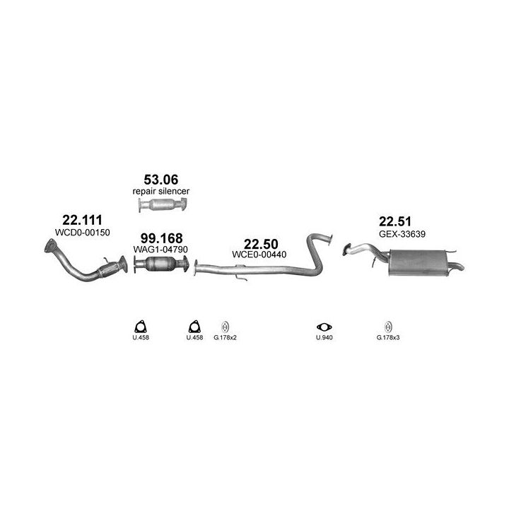 Išmetimo sistema POLMO POLMO00880