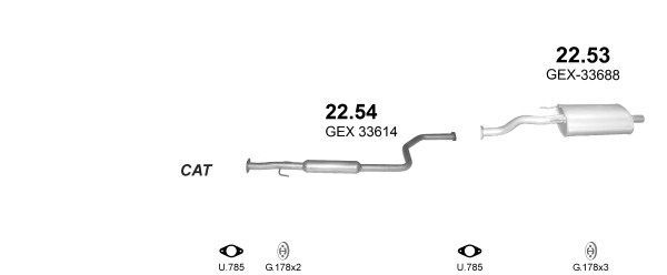 Išmetimo sistema POLMO POLMO00881