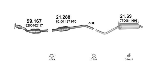 Išmetimo sistema POLMO POLMO00905