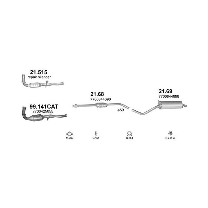 Išmetimo sistema POLMO POLMO00906