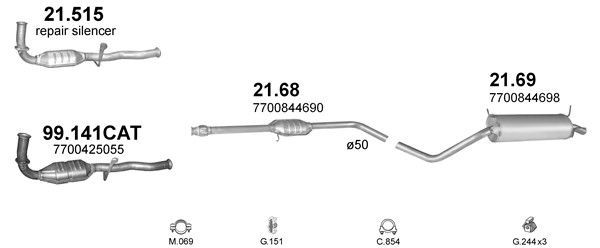 Išmetimo sistema POLMO POLMO00906