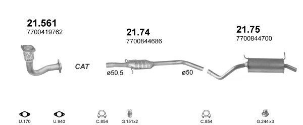 Išmetimo sistema POLMO POLMO00908