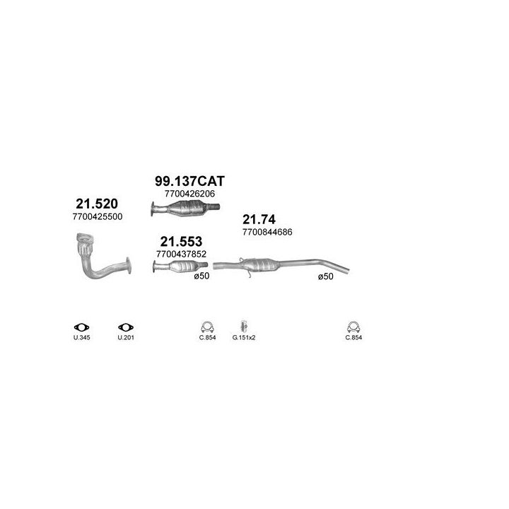 Išmetimo sistema POLMO POLMO00910