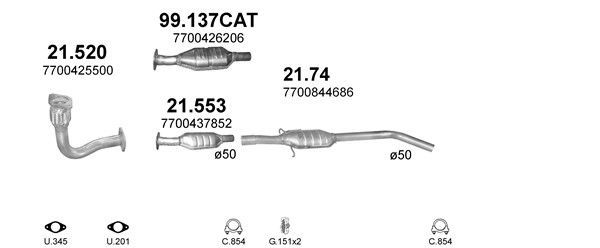 Išmetimo sistema POLMO POLMO00910