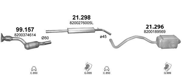 Išmetimo sistema POLMO POLMO00916