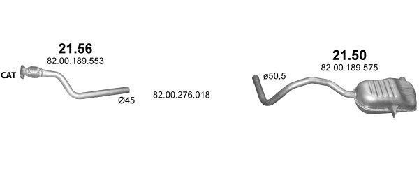 Išmetimo sistema POLMO POLMO00917