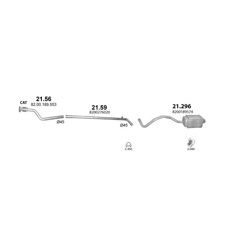 Išmetimo sistema POLMO POLMO00919