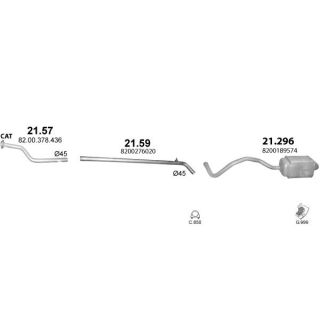 Išmetimo sistema POLMO POLMO00921