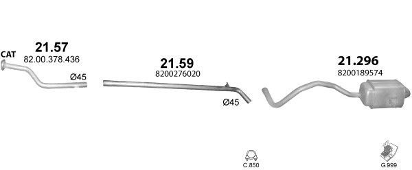 Išmetimo sistema POLMO POLMO00921