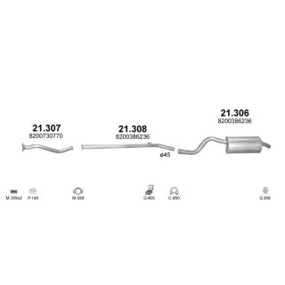 Išmetimo sistema POLMO POLMO00923
