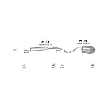 Išmetimo sistema POLMO POLMO00924