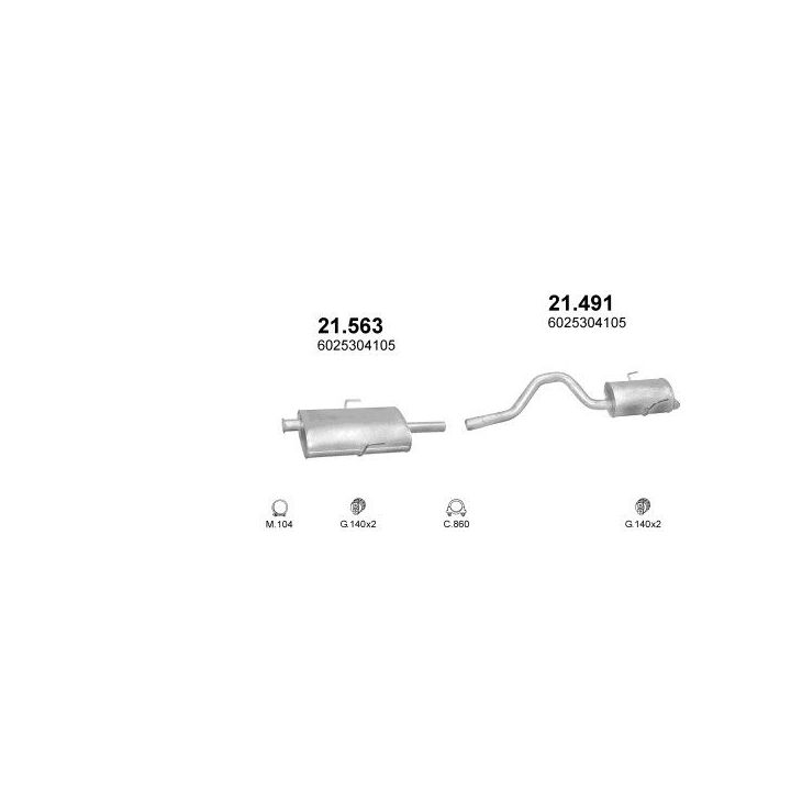 Išmetimo sistema POLMO POLMO00925