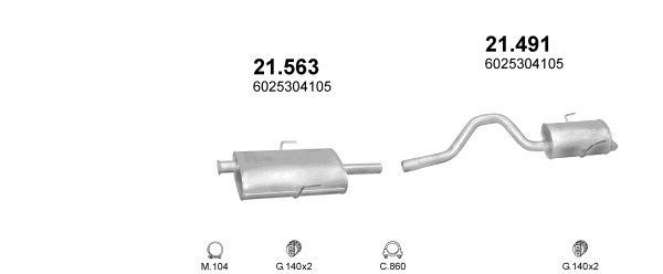 Išmetimo sistema POLMO POLMO00925