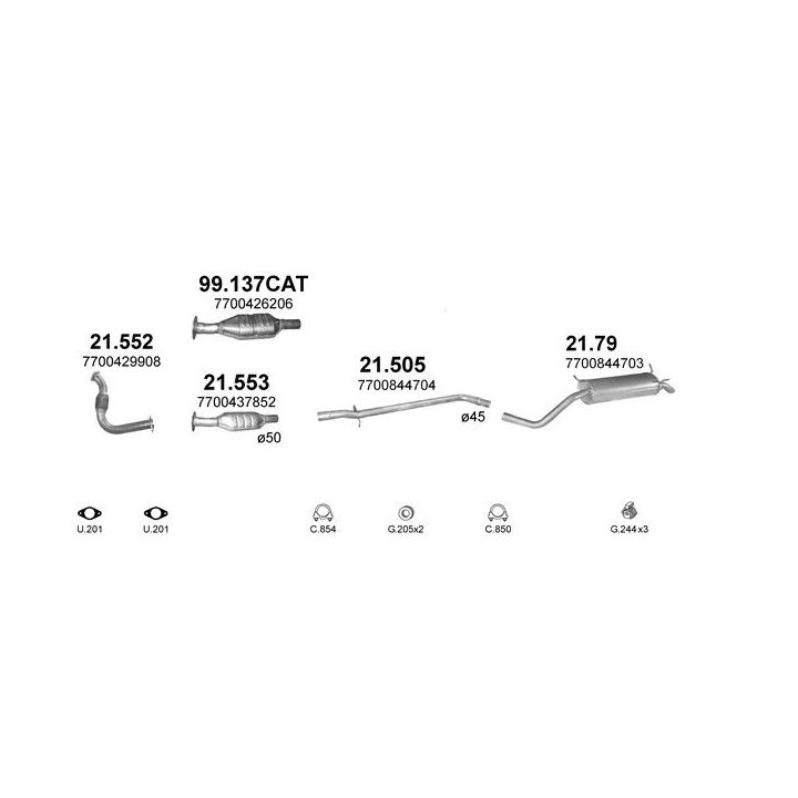 Išmetimo sistema POLMO POLMO00927
