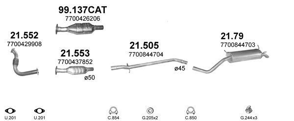 Išmetimo sistema POLMO POLMO00927