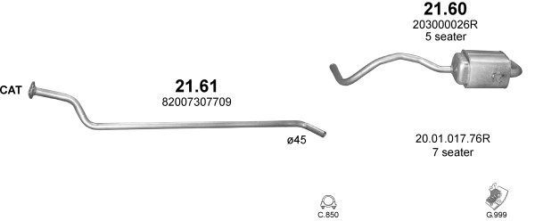 Išmetimo sistema POLMO POLMO00929