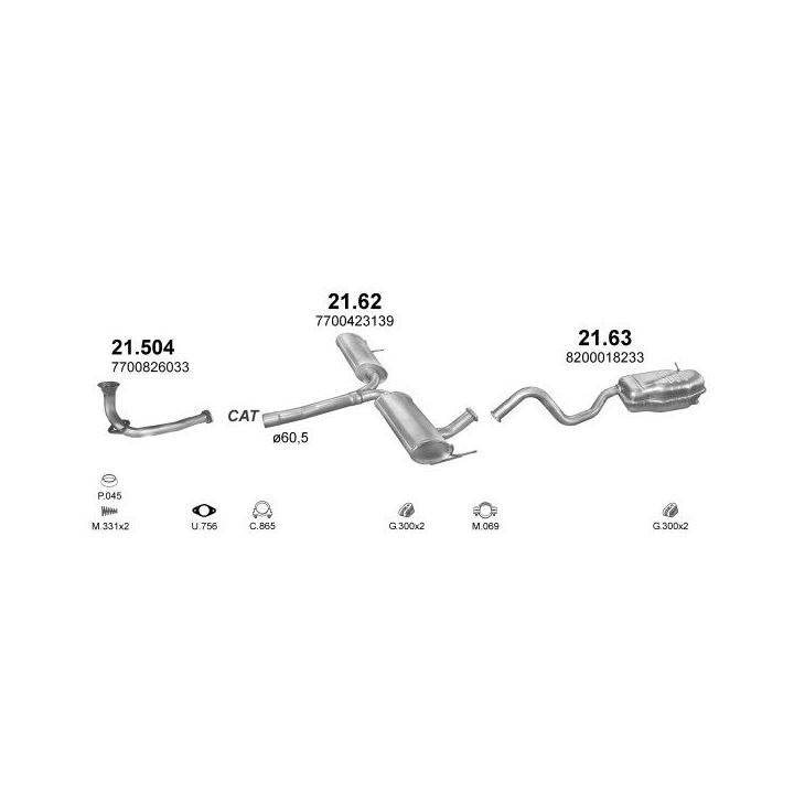 Išmetimo sistema POLMO POLMO00930