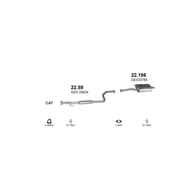 Išmetimo sistema POLMO POLMO00935
