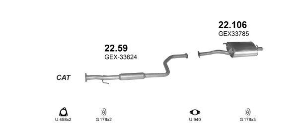 Išmetimo sistema POLMO POLMO00935