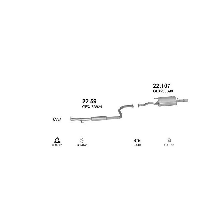 Išmetimo sistema POLMO POLMO00936
