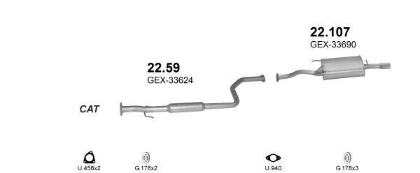 Išmetimo sistema POLMO POLMO00936