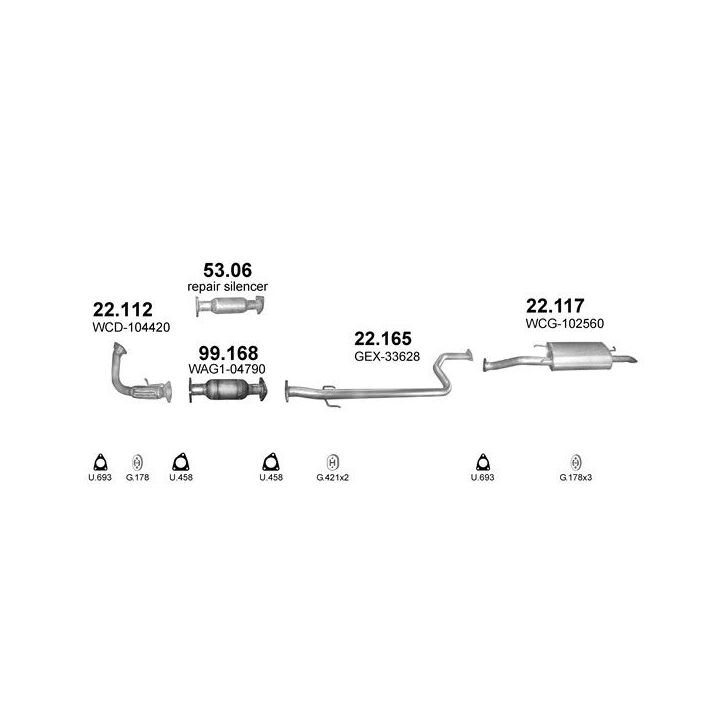 Išmetimo sistema POLMO POLMO00938