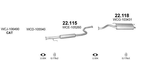 Išmetimo sistema POLMO POLMO00939