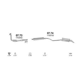 Išmetimo sistema POLMO POLMO01009