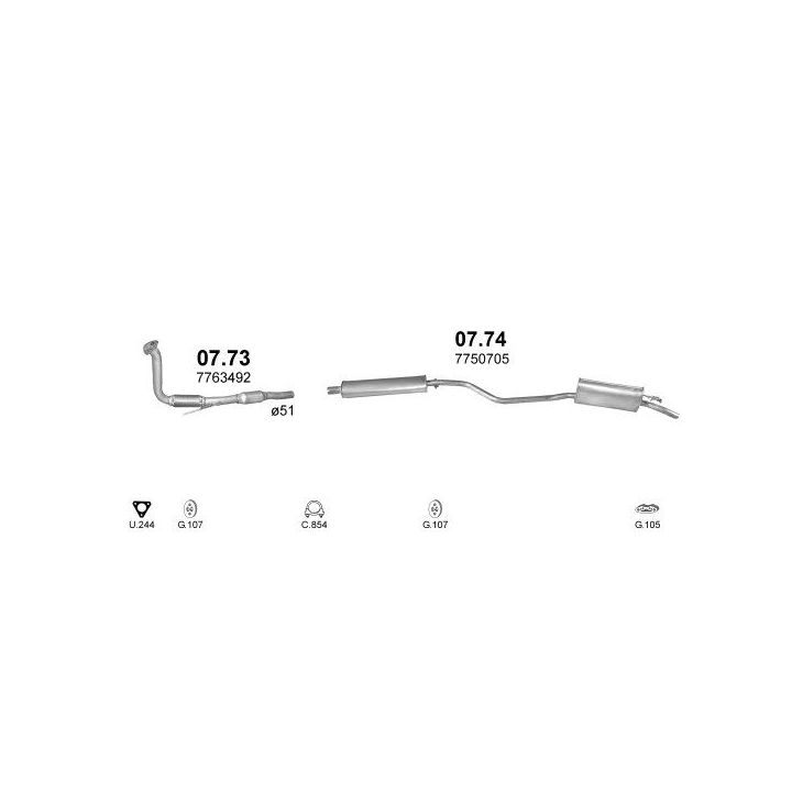 Išmetimo sistema POLMO POLMO01009