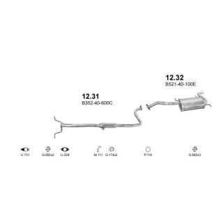 Išmetimo sistema POLMO POLMO01020