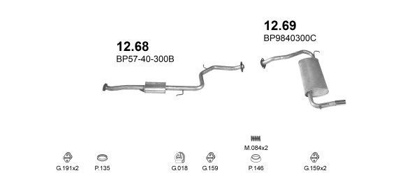 Išmetimo sistema POLMO POLMO01021