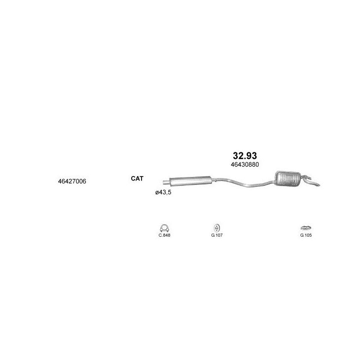 Išmetimo sistema POLMO POLMO01102