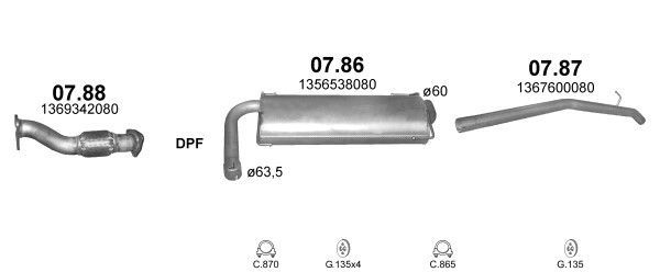 Išmetimo sistema POLMO POLMO01114