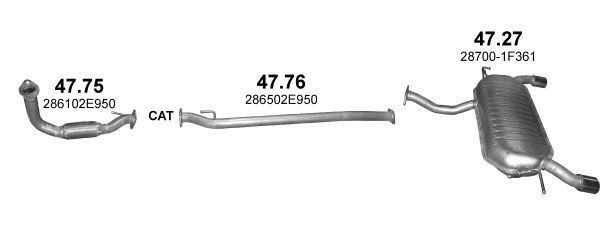 Išmetimo sistema POLMO POLMO01207