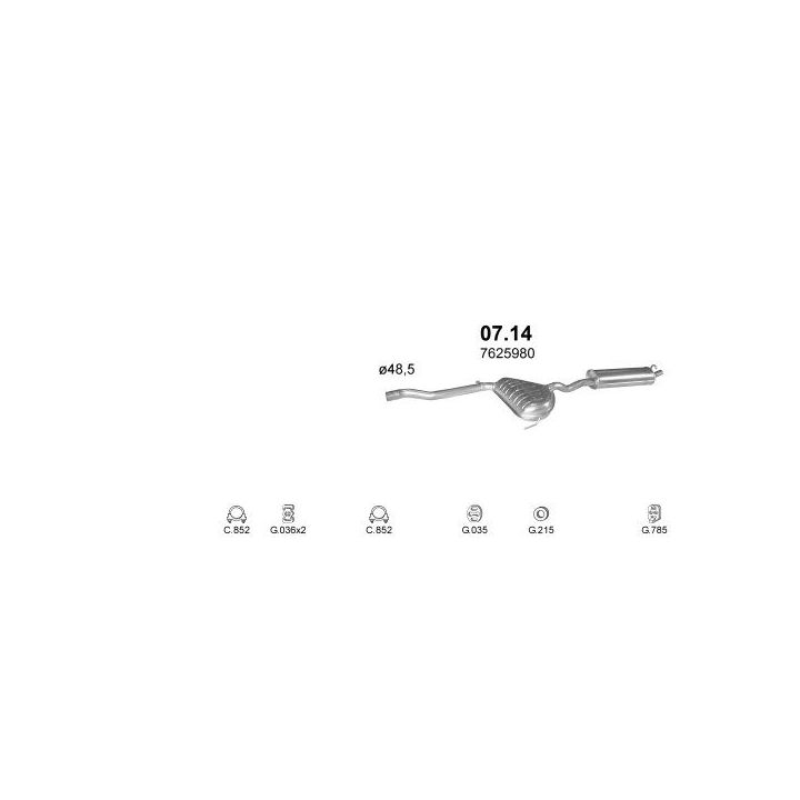 Išmetimo sistema POLMO POLMO01256