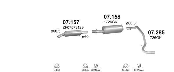 Išmetimo sistema POLMO POLMO01323