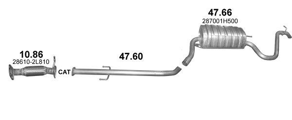 Išmetimo sistema POLMO POLMO01362