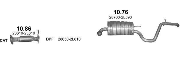 Išmetimo sistema POLMO POLMO01364