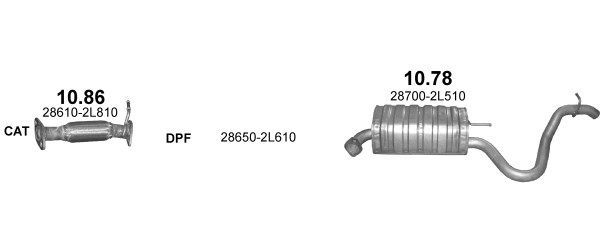 Išmetimo sistema POLMO POLMO01365
