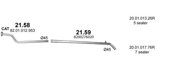 Išmetimo sistema POLMO POLMO01401