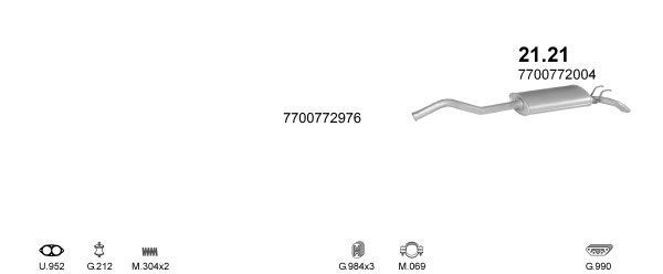 Išmetimo sistema POLMO POLMO01439