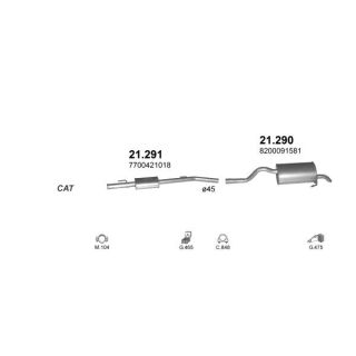 Išmetimo sistema POLMO POLMO01446