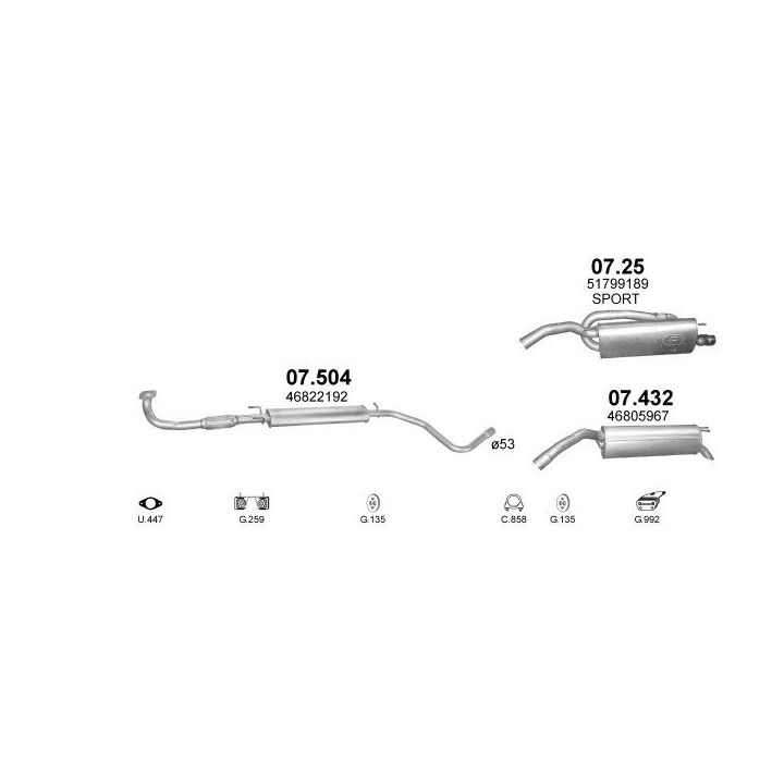 Išmetimo sistema POLMO POLMO01509