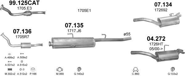 Išmetimo sistema POLMO POLMO01533