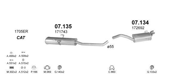 Išmetimo sistema POLMO POLMO01534
