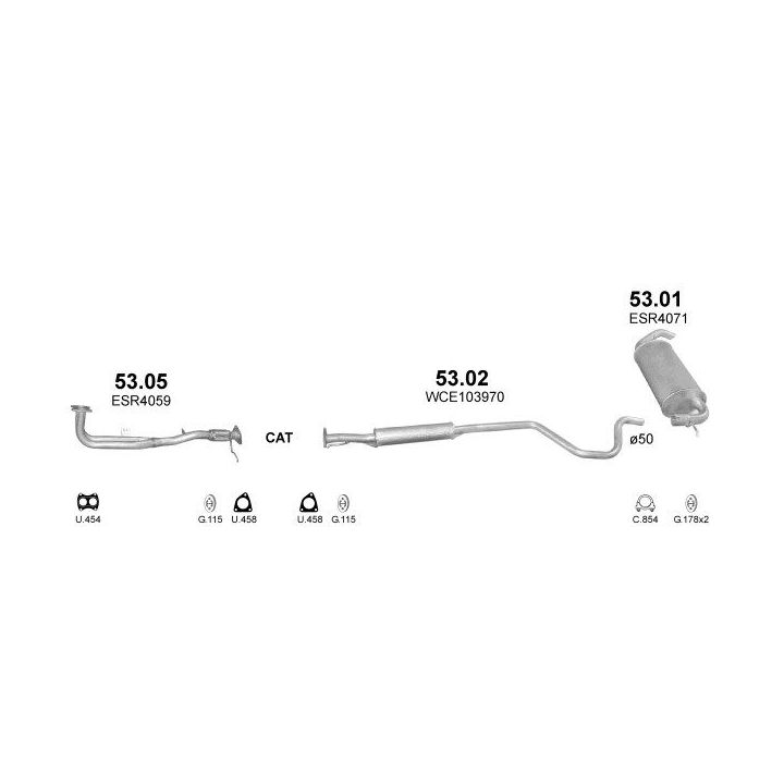 Išmetimo sistema POLMO POLMO01632