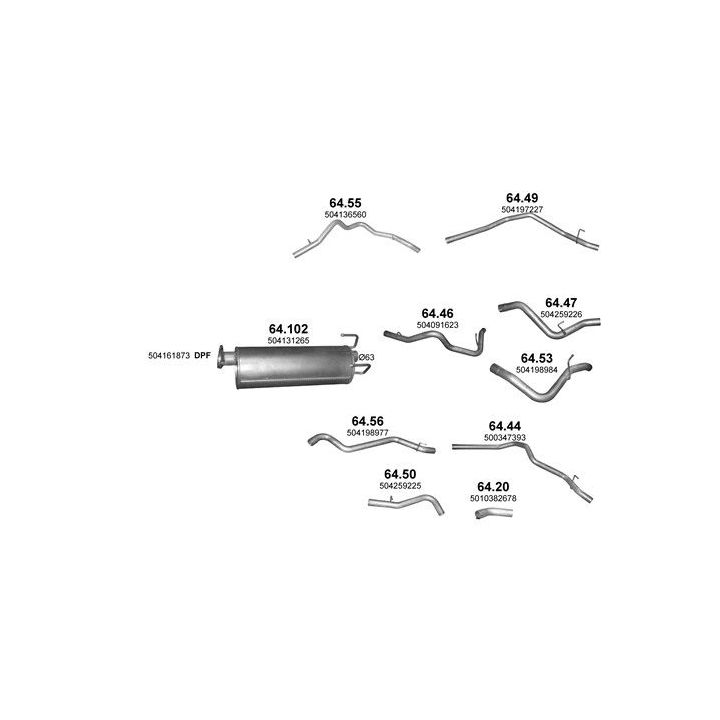 Išmetimo sistema POLMO POLMO01654