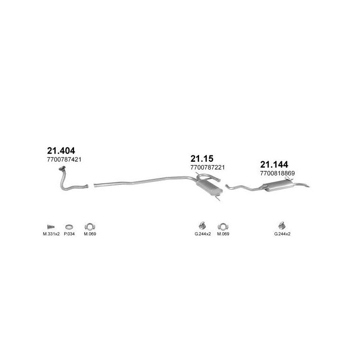 Išmetimo sistema POLMO POLMO01744